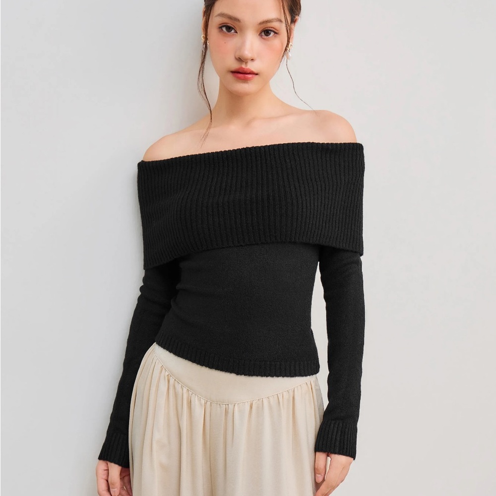 Off the shoulder sweater